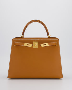 Hermès Kelly 28 Sellier Bag in Gold Epsom Leather with Gold Hardware