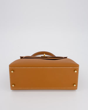 Hermès Kelly 28 Sellier Bag in Gold Epsom Leather with Gold Hardware