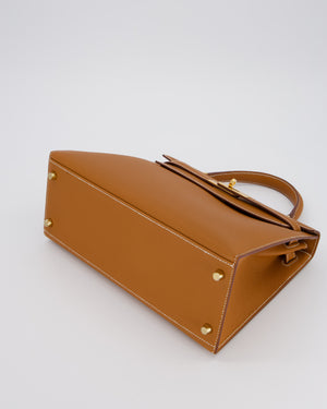 Hermès Kelly 28 Sellier Bag in Gold Epsom Leather with Gold Hardware