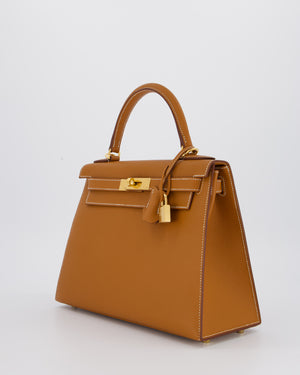 Hermès Kelly 28 Sellier Bag in Gold Epsom Leather with Gold Hardware