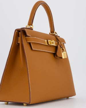 Hermès Kelly 28 Sellier Bag in Gold Epsom Leather with Gold Hardware