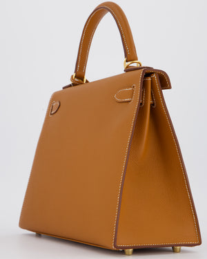 Hermès Kelly 28 Sellier Bag in Gold Epsom Leather with Gold Hardware
