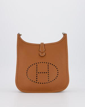*RARE* Hermès Evelyne III 23 Bag in Gold Taurillon Clemence Leather with Palladium Hardware