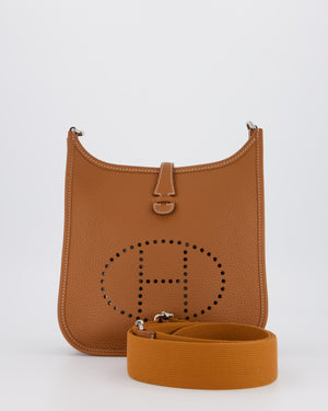*RARE* Hermès Evelyne III 23 Bag in Gold Taurillon Clemence Leather with Palladium Hardware