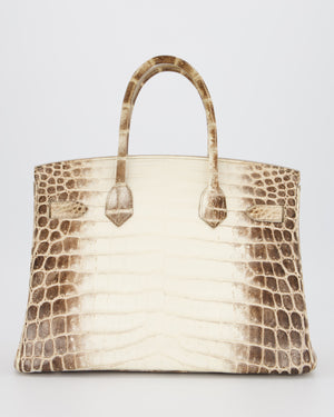 *SUPER RARE* Hermès Birkin 30 Retourne Bag in Himalaya Crocodile Niloticus Leather with Palladium Hardware