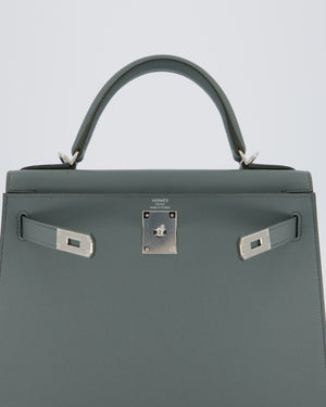 Hermès Kelly 28 Sellier Bag in Vert Amande Epsom Leather with Palladium Hardware