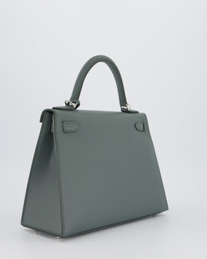 Hermès Kelly 28 Sellier Bag in Vert Amande Epsom Leather with Palladium Hardware