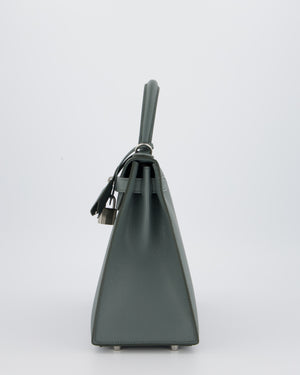 Hermès Kelly 28 Sellier Bag in Vert Amande Epsom Leather with Palladium Hardware