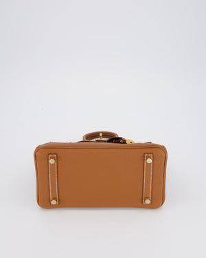 *HOT* Hermès Birkin 25 Retourne Bag in Gold Togo Leather with Gold Hardware