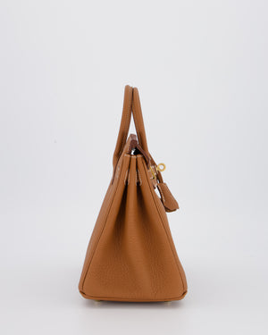 *HOT* Hermès Birkin 25 Retourne Bag in Gold Togo Leather with Gold Hardware