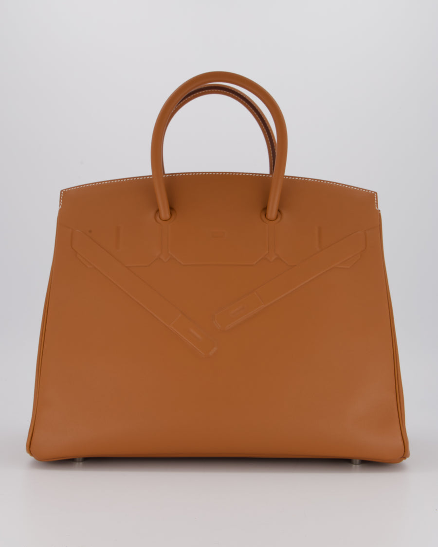 Hermès Birkin 35 Shadow in Gold Swift Leather and Palladium Hardware