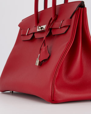 Hermès Birkin 35 Bag in Rouge Grenat Epsom Leather with Palladium Hardware
