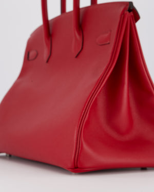 Hermès Birkin 35 Bag in Rouge Grenat Epsom Leather with Palladium Hardware