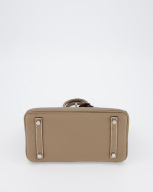 Hermès Birkin 25 Retourne Bag in Etoupe Togo Leather with Palladium Hardware