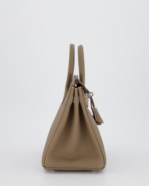 Hermès Birkin 25 Retourne Bag in Etoupe Togo Leather with Palladium Hardware