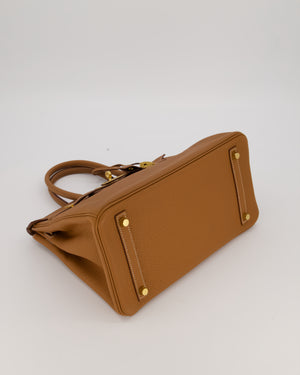 *RARE* Hermès Birkin 30 Retourne Bag in Gold Togo Leather With Gold Hardware