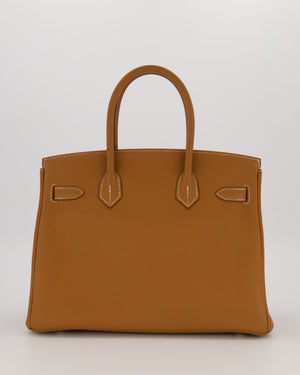 *RARE* Hermès Birkin 30 Retourne Bag in Gold Togo Leather With Gold Hardware
