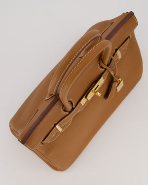 *RARE* Hermès Birkin 30 Retourne Bag in Gold Togo Leather With Gold Hardware
