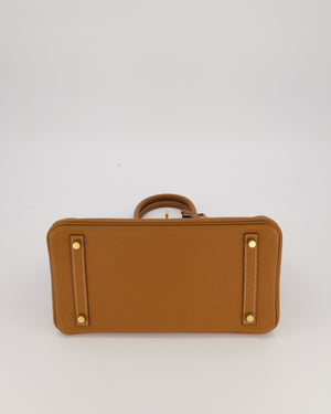 *RARE* Hermès Birkin 30 Retourne Bag in Gold Togo Leather With Gold Hardware