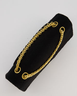 Chanel Black Vintage Classic Double Flap Bag In Jersey 2.55 Chain With 24K Gold Hardware