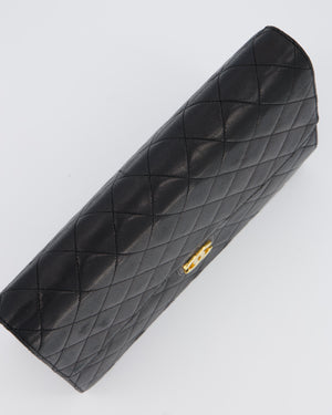 Chanel Medium Pushlock Bag with Chain Strap in Lambskin Leather with 24K Gold Hardware