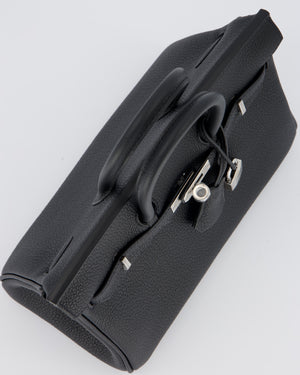 *VERY RARE* Hermès Birkin 25 Retourne Bag in Noir Togo Leather with Palladium Hardware