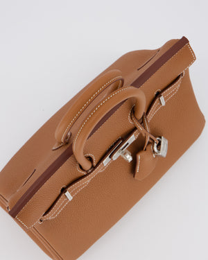 Hermès Birkin 25 Retourne Bag in Gold Togo Leather with Palladium Hardware