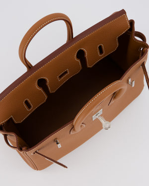 Hermès Birkin 25 Retourne Bag in Gold Togo Leather with Palladium Hardware