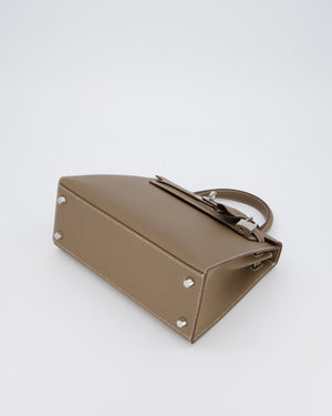 Hermès Kelly 25 Sellier Bag in Etoupe Epsom Leather with Palladium Hardware