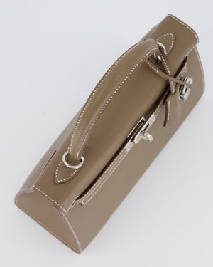 Hermès Kelly 25 Sellier Bag in Etoupe Epsom Leather with Palladium Hardware