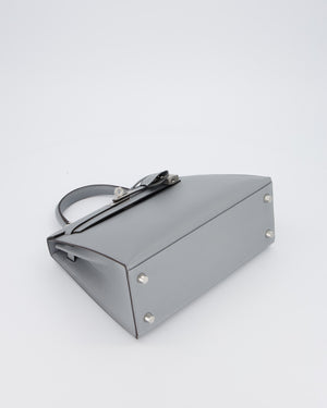 Hermès Kelly 25 Sellier Bag in Gris Pantin Epsom Leather with Palladium Hardware