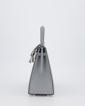 Hermès Kelly 25 Sellier Bag in Gris Pantin Epsom Leather with Palladium Hardware