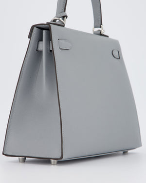Hermès Kelly 25 Sellier Bag in Gris Pantin Epsom Leather with Palladium Hardware