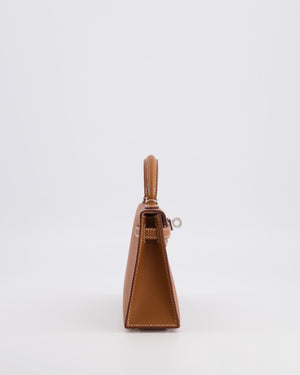 Hermès Mini Kelly II 20 Bag in Gold Epsom Leather with Palladium Hardware