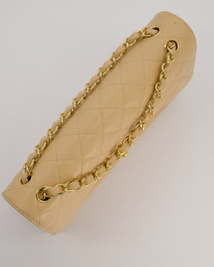 Chanel Jumbo Classic Double Flap Bag in Beige Clair Caviar Leather with Gold Hardware