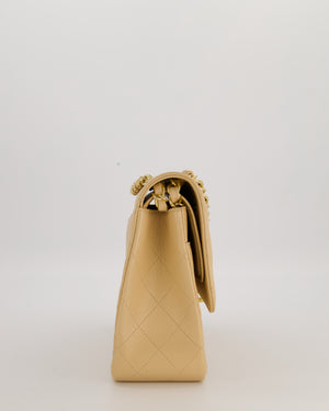 Chanel Jumbo Classic Double Flap Bag in Beige Clair Caviar Leather with Gold Hardware