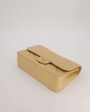 Chanel Jumbo Classic Double Flap Bag in Beige Clair Caviar Leather with Gold Hardware