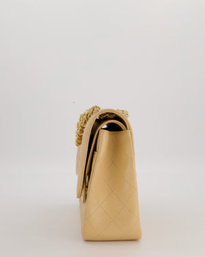 Chanel Jumbo Classic Double Flap Bag in Beige Clair Caviar Leather with Gold Hardware