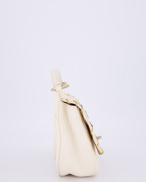 Chanel White Piercing Chic Crossbody Bag in Caviar Leather With Mixed Hardware