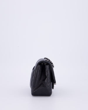 Chanel Black Mini Square Classic Flap Bag in Quilted Lambskin Leather with Silver Hardware