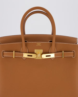 *RARE* Hermès Birkin 30 Retourne Bag in Gold Togo Leather With Gold Hardware
