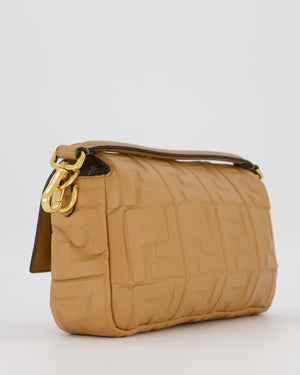 Fendi Caramel Brown Baguette Bag in Nappa Leather with Gold Hardware RRP £2750