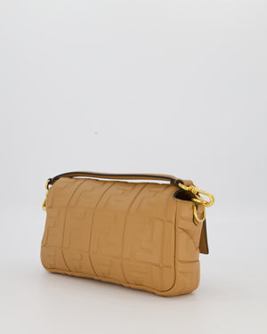 Fendi Caramel Brown Baguette Bag in Nappa Leather with Gold Hardware RRP £2750