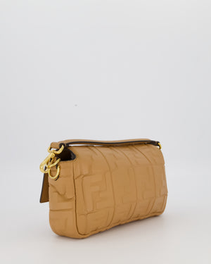Fendi Caramel Brown Baguette Bag in Nappa Leather with Gold Hardware RRP £2750