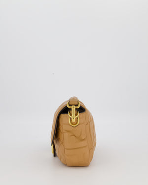 Fendi Caramel Brown Baguette Bag in Nappa Leather with Gold Hardware RRP £2750