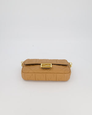 Fendi Caramel Brown Baguette Bag in Nappa Leather with Gold Hardware RRP £2750