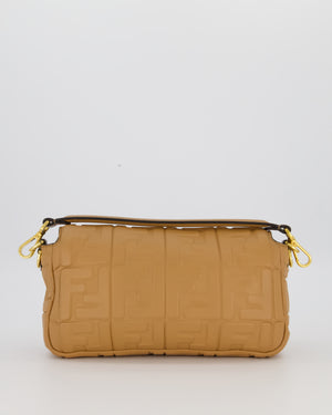 Fendi Caramel Brown Baguette Bag in Nappa Leather with Gold Hardware RRP £2750