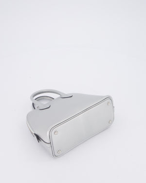 *HOT* Hermès Mini Bolide Bag in Argent Chevre Chamkila Leather with Palladium Hardware