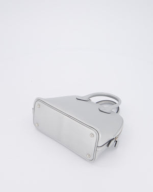 *HOT* Hermès Mini Bolide Bag in Argent Chevre Chamkila Leather with Palladium Hardware
