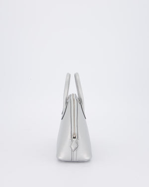 *HOT* Hermès Mini Bolide Bag in Argent Chevre Chamkila Leather with Palladium Hardware